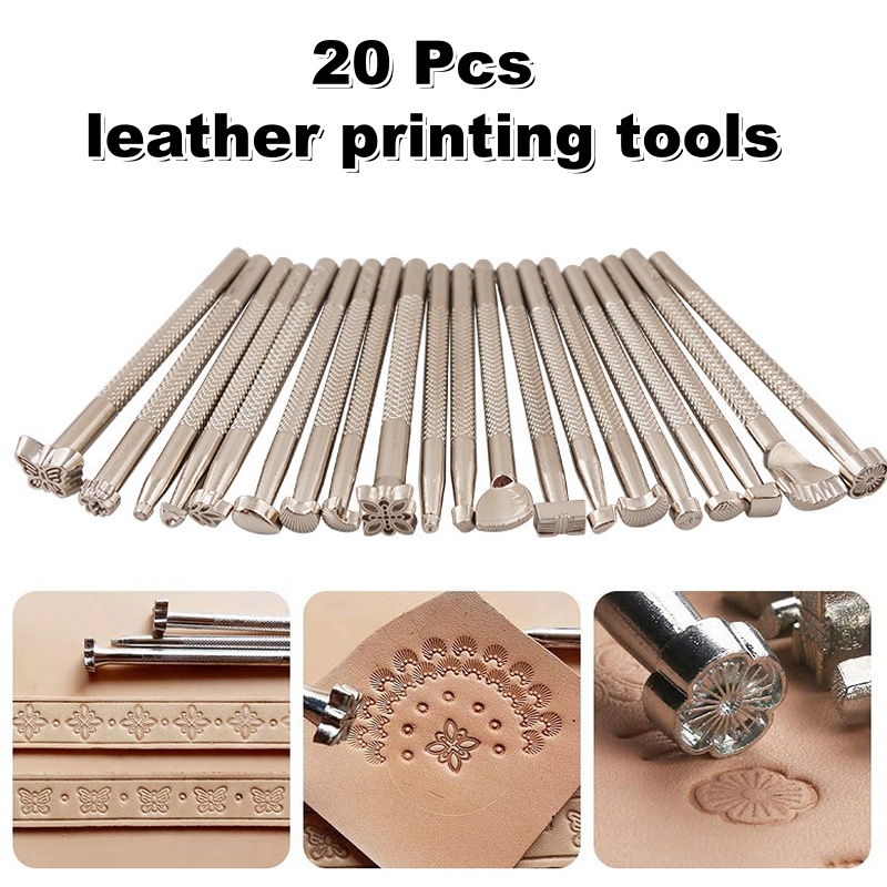 Leatherworking Equipment - 20Pcs Leather Stamping Tools Leather Working