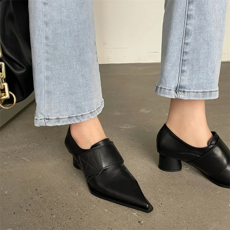 Leather Work Dress - 2025 New Dress Office Women Pumps
