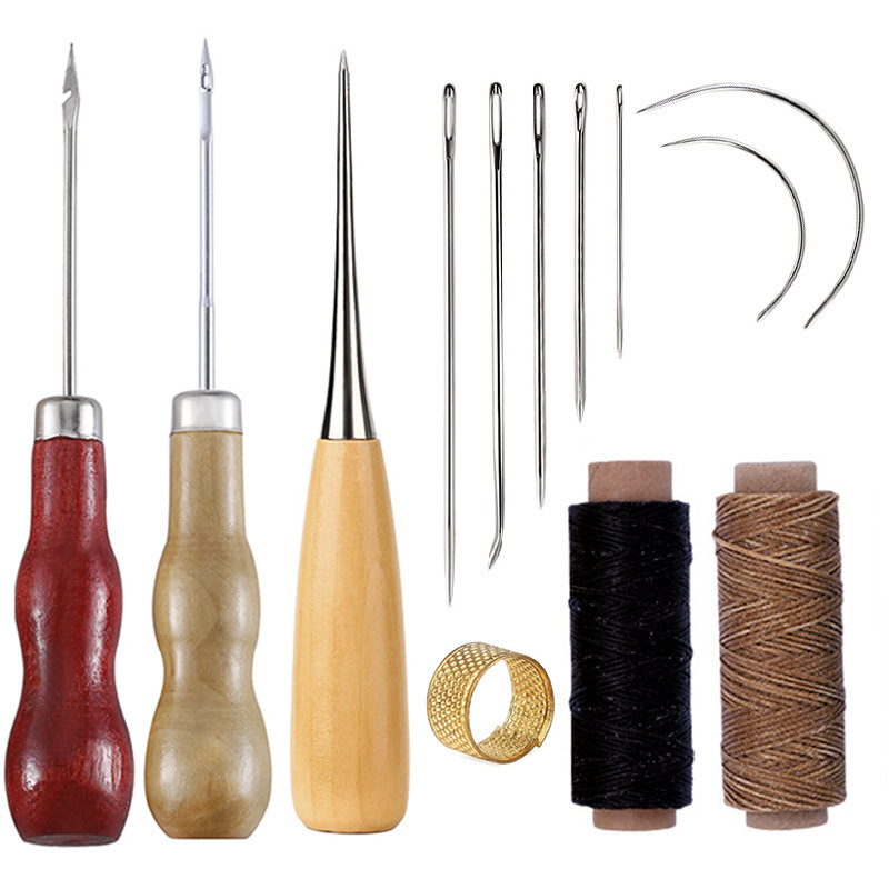 13pcs Waxed Thread Leatherwork - Leatherwork Beginner Tools review and price
