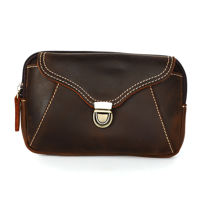 Men's leather waist bag, men's - Leatherwork Designs review and price
