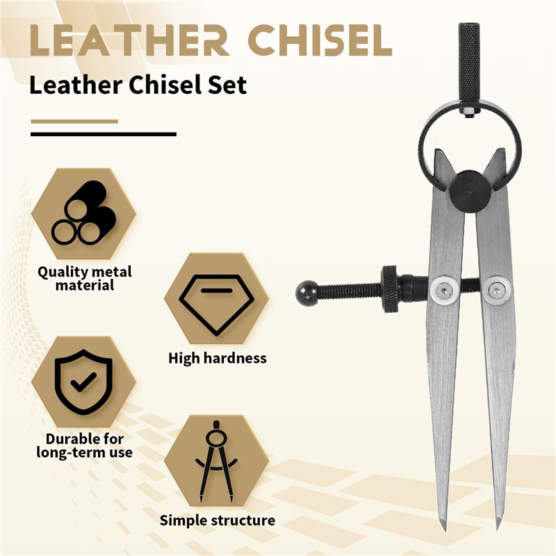 [NEW!A93G】 Leather Chisel Set, - Wing Divider Stitch review and price