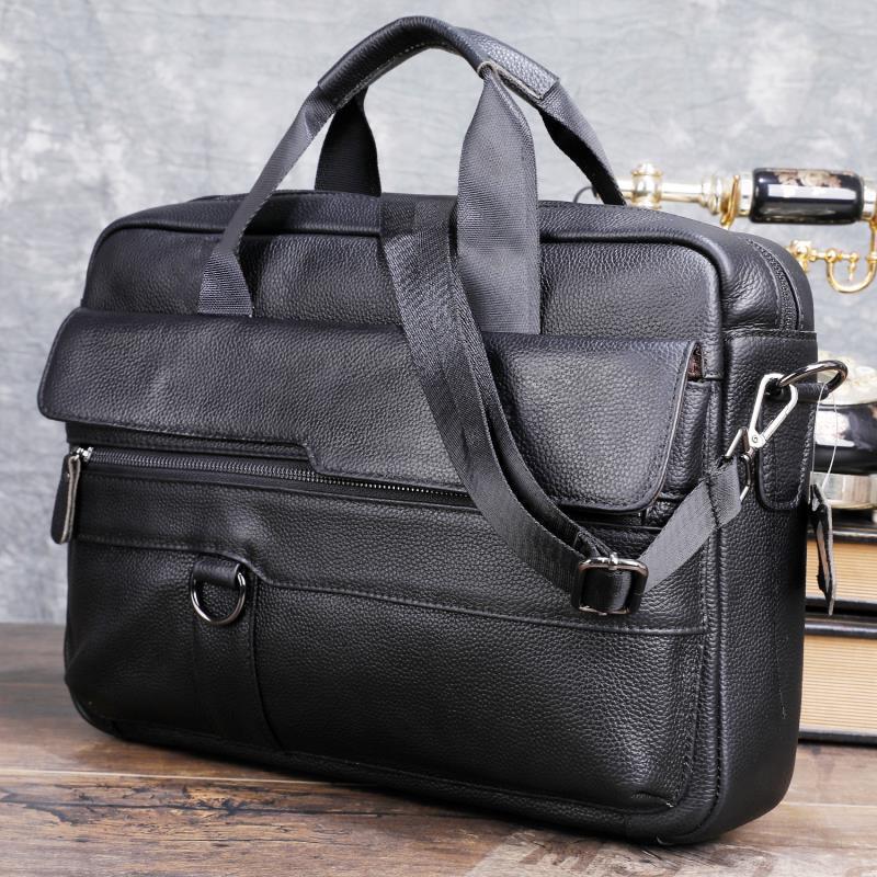 Large Men's Genuine Leather Ha - Leather Work Handbag review and price