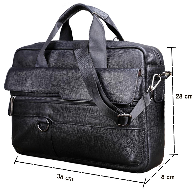 Large Men's Genuine Leather Ha - Leather Work Handbag review and price