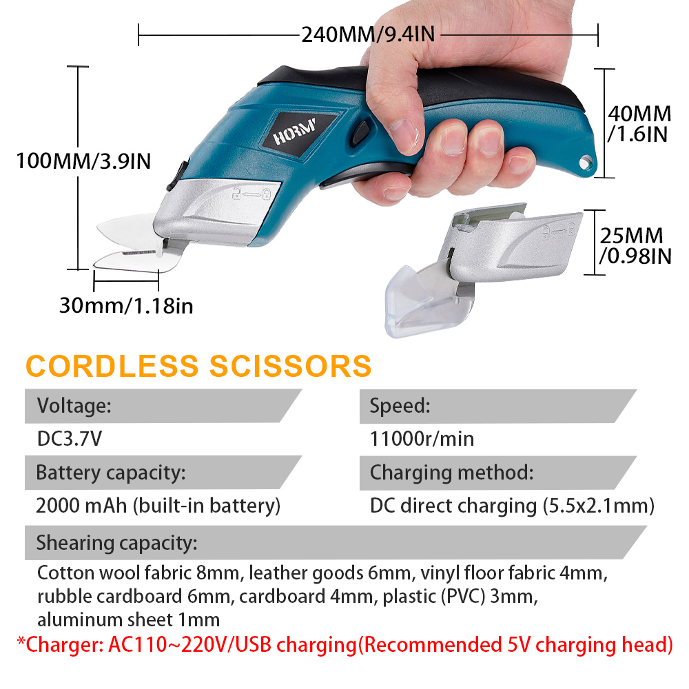 Hormy 3.6V Charging Small Scis - Leatherworking Equipment review and price
