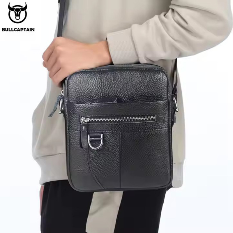 BULLCAPTAIN Mens Leather Messe - Leather Work Handbag review and price
