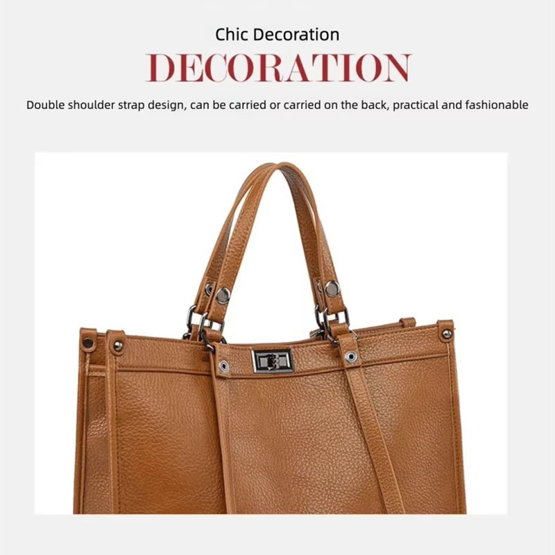 Women Large Capacity Tote Bag  - Leather Work Handbag review and price
