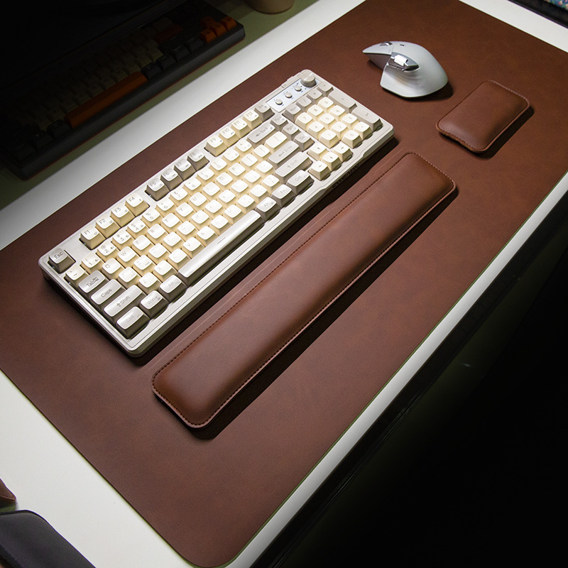 Desk Mat Waterproof PU Mouse P - Leatherwork Table review and price