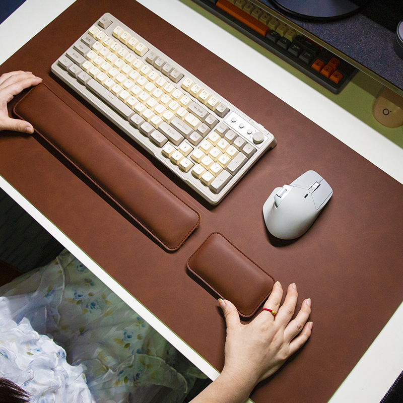 Desk Mat Waterproof PU Mouse P - Leatherwork Table review and price