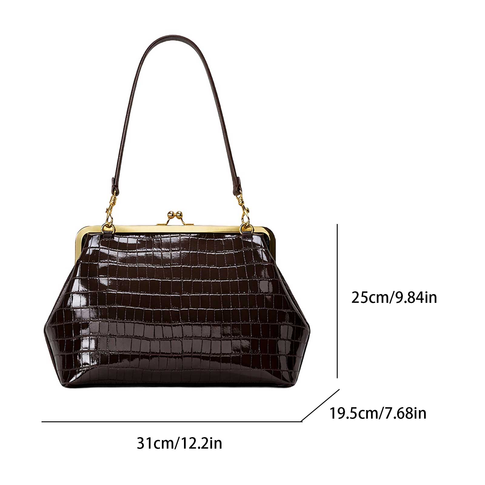 PU Leather Kiss Lock Bag with  - Leatherwork Workshop review and price