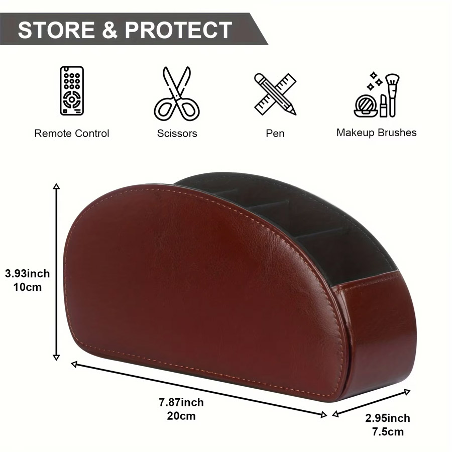 1Pc 5 Grid PU Leather Desktop  - Leatherwork Table review and price