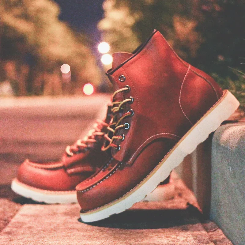 Genuine Leather Men's Boots Vi - Leatherworking Equipment review and price
