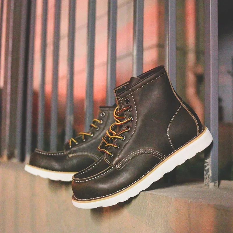Genuine Leather Men's Boots Vi - Leatherworking Equipment review and price