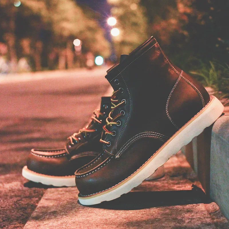 Genuine Leather Men's Boots Vi - Leatherworking Equipment review and price