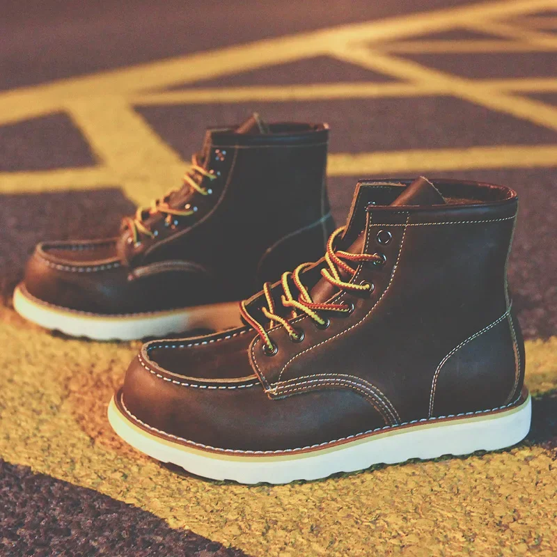 Genuine Leather Men's Boots Vi - Leatherworking Equipment review and price