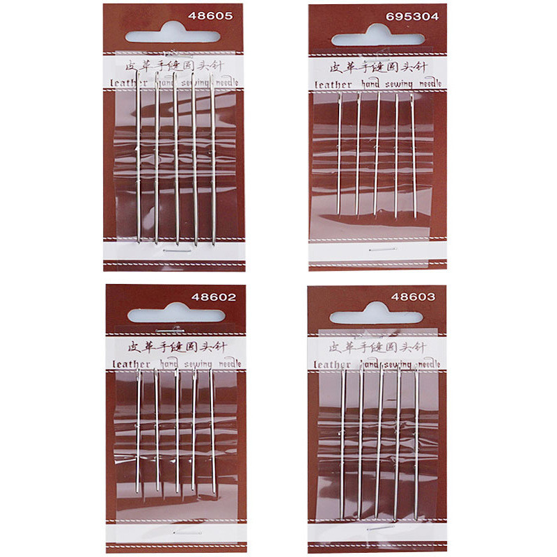5pcs Sewing Needles Large Eye  - Leather Needle Harness review and price