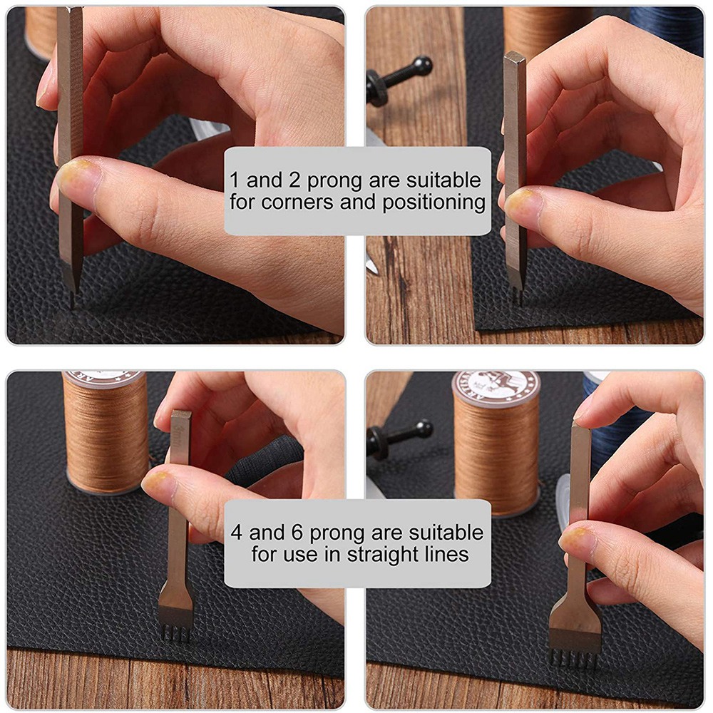 Leather Chisel Set, Prong Diam - Wing Divider Stitch review and price