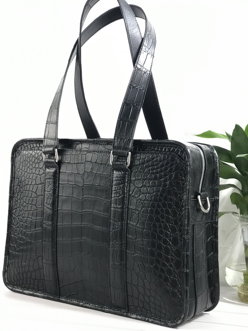 New Crocodile Leather Laptop B - Leather Work Handbag review and price
