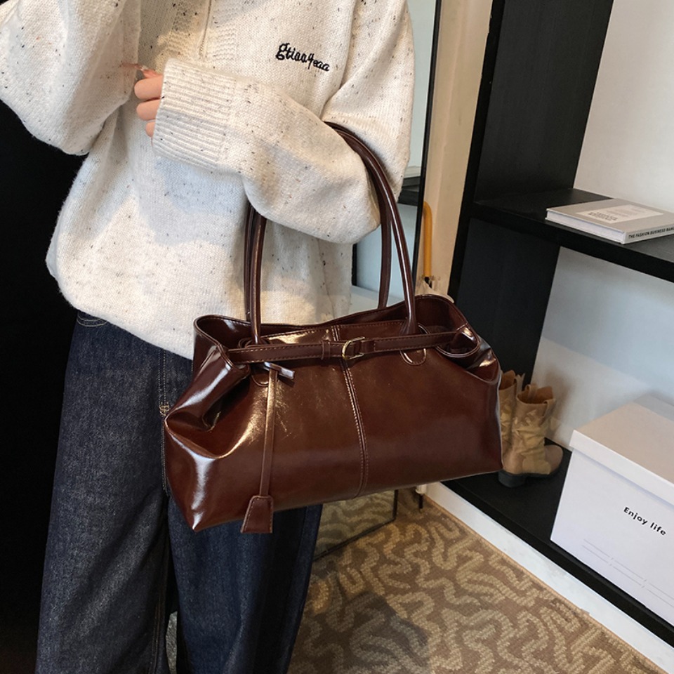 Winter Oil PU Leather Hobo Han - Leather Work Handbag review and price
