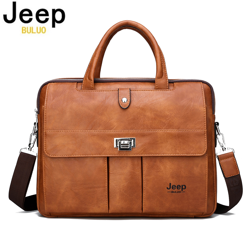 Jeep Buluo Men's Leather Brief - Leather Work Handbag review and price