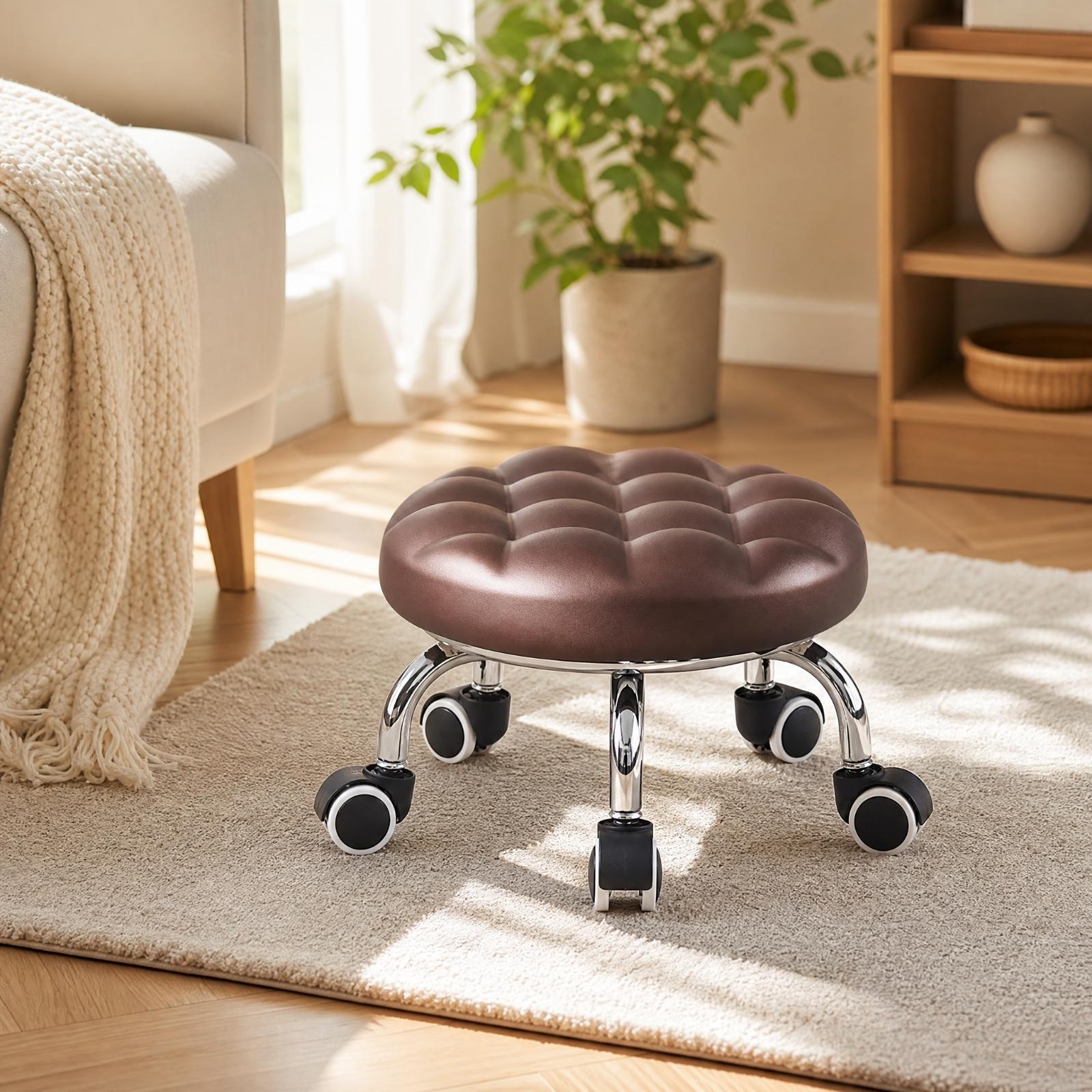 Backless Rolling Stool for Chi - Leatherwork Art review and price