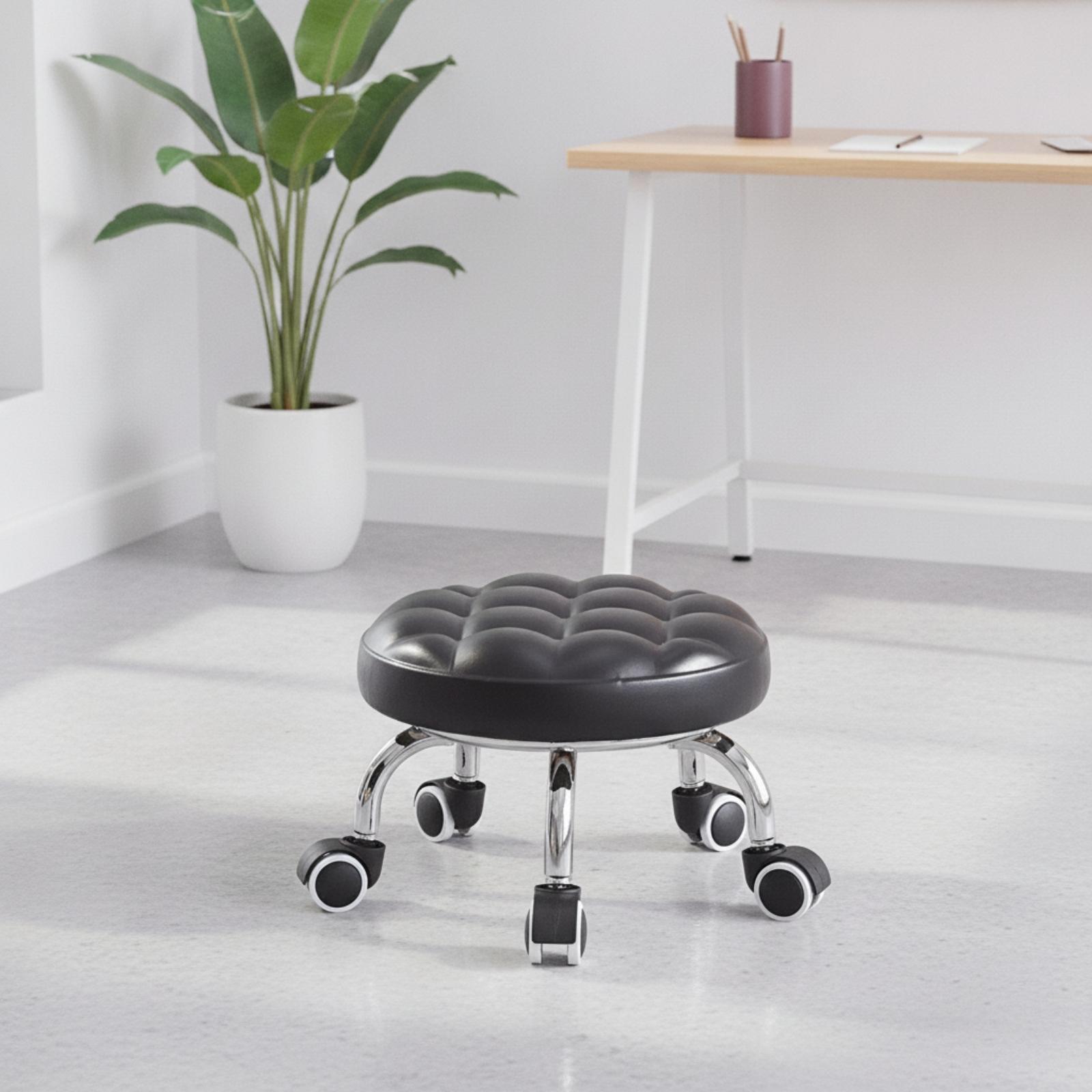 Backless Rolling Stool for Chi - Leatherwork Art review and price