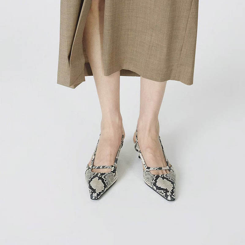 Women's Slingback Pointed Toe  - Leather Work Dress review and price