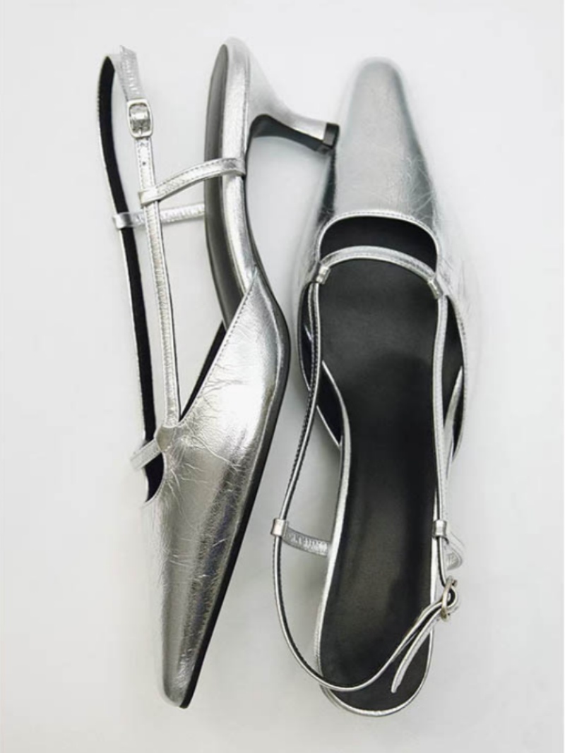 Women's Slingback Pointed Toe  - Leather Work Dress review and price