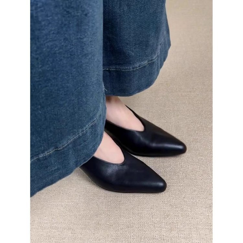2025 New Women's Pointed Toe C - Leather Work Dress review and price