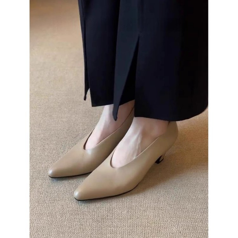 2025 New Women's Pointed Toe C - Leather Work Dress review and price