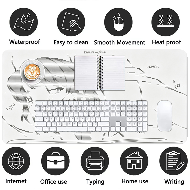 1Pcs Leather Mouse Pad Anime A - Leatherwork Table review and price